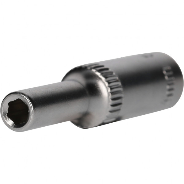 Brilliant Tools BT020950 1/4" šesťhranný nástrčný orech, dlhé vyhotovenie, 4 mm